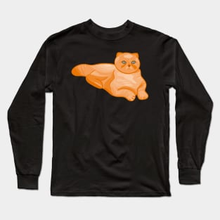 Orange Cat Long Sleeve T-Shirt